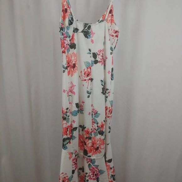 Design Lab - Printed Hi LO Floral Mermaid Dress - Picture 7 of 8